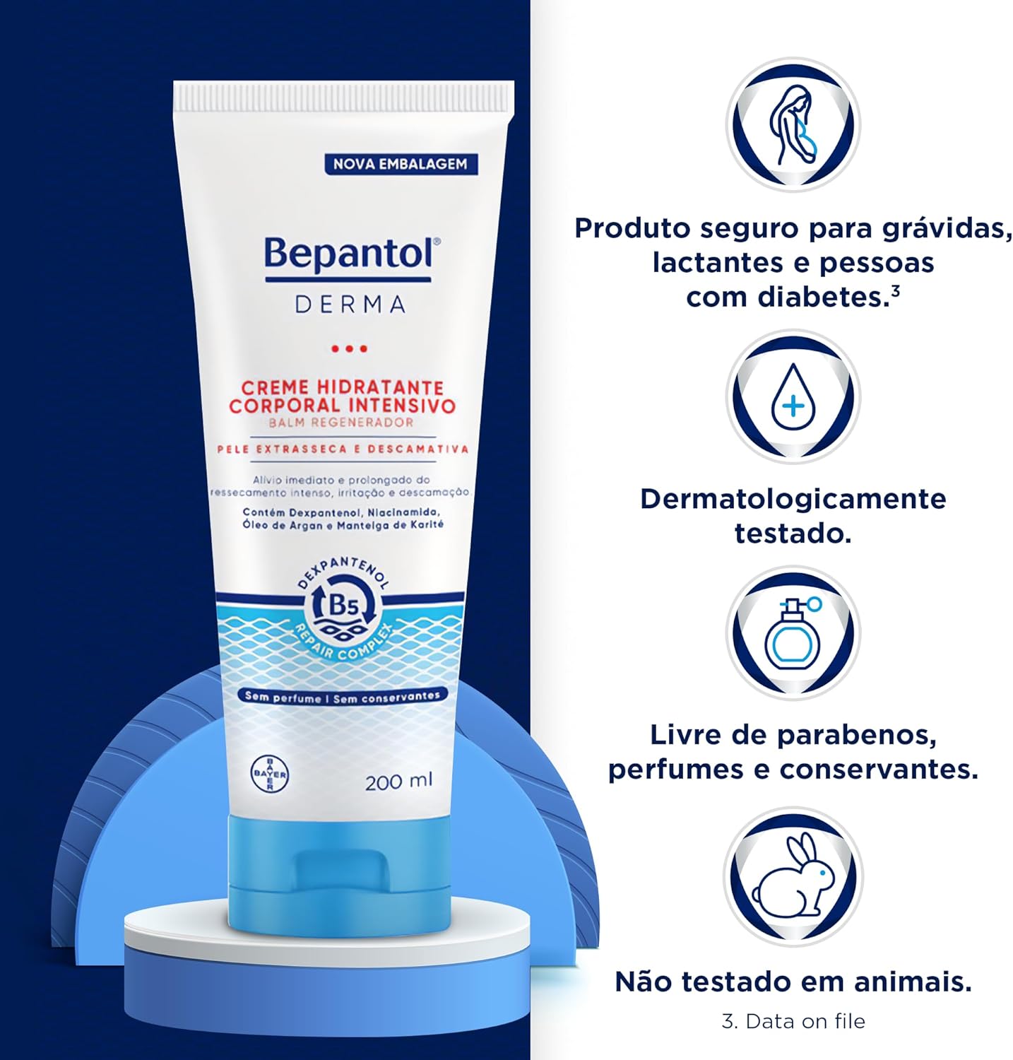 Bepantol Derma, Balm Regenerador, 200ml, Creme Hidratante, Diário - Imagem 2