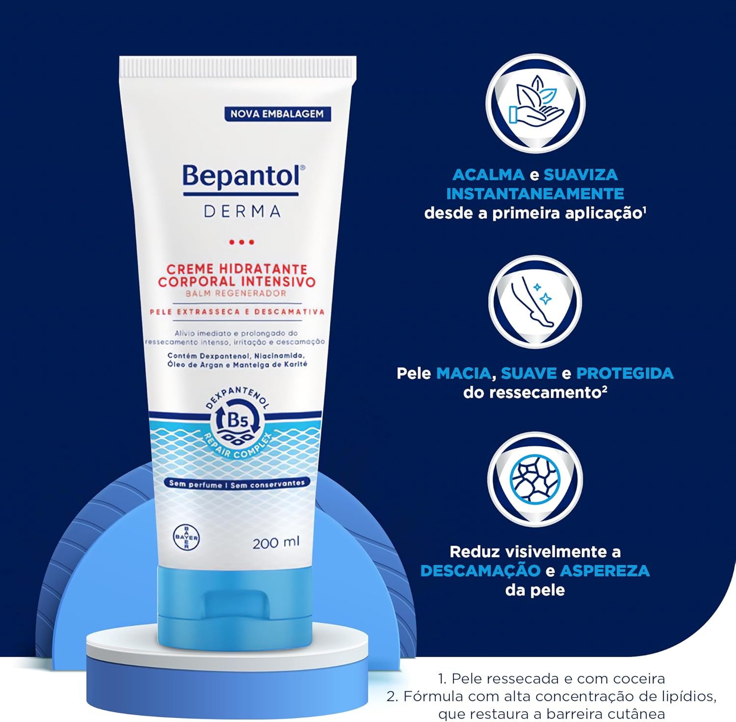 Bepantol Derma, Balm Regenerador, 200ml, Creme Hidratante, Diário - Imagem 3