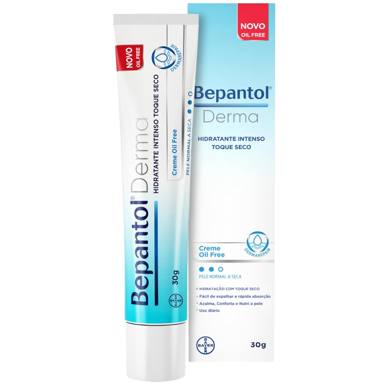 Bepantol Derma Toque Seco 30g, Hidratante Facial Pele Oleosa