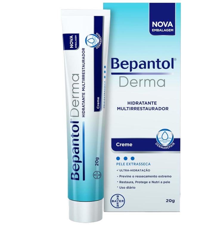 Bepantol Derma Hidratante Multirrestaurador, para Pele Seca e Extrasseca, 20g