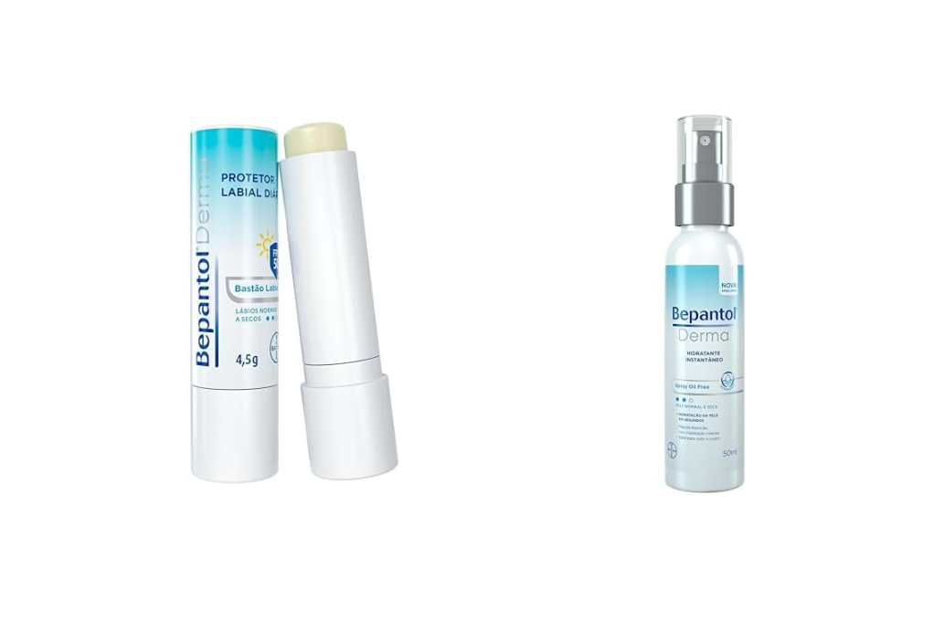 Kit Bepantol Labial FPS 50 4,5g + Hidratante Corporal e Facial Spray 50ml